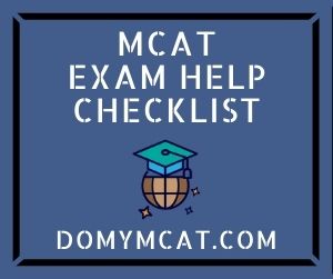 MCAT Exam Help Checklist